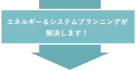 エネルギー&システムプランニングが解決します!